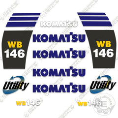 Fits Komatsu WB 146 Backhoe Decal Kit