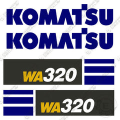 Fits Komatsu WA320-8 Decal Set Wheel Loader Decals