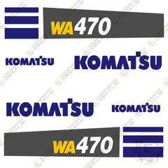 Fits Komatsu WA 470-6 Wheel Loader Decal Kit