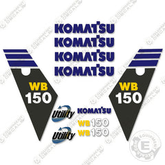 Fits Komatsu WB 150-2 Backhoe Decal Kit
