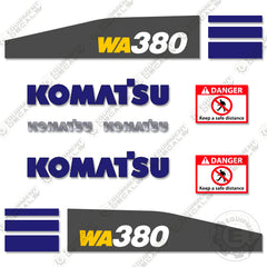 Fits Komatsu WA 380-7 Decal Kit Wheel Loader