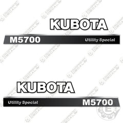 Fits Kubota M5700 Decal Kit Tractor (Utility Special)