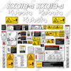 Image of Fits Kubota KX018-4 Decal Kit Mini Excavator - Aftermarket Kit