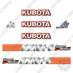 Fits Kubota KX161-3 Decal Kit Mini Excavator (2003)