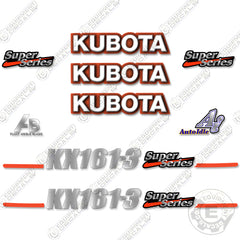 Fits Kubota KX161-3 Decal Kit Mini Excavator