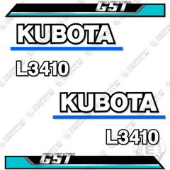 Fits Kubota L3410 GST Decal Kit Utility Tractor