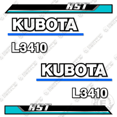 Fits Kubota L3410 HST Decal Kit Utility Tractor