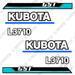 Fits Kubota L3710 Decal Kit Utility Tractor (GST Version)