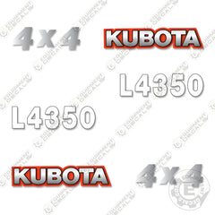 Fits Kubota L4350 Decal Kit Tractor