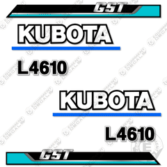 Fits Kubota L4610 GST Decal Kit Utility Tractor