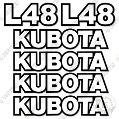 Fits Kubota L48 Decal Kit Tractor Attachment
