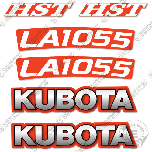 Fits Kubota LA1055 Decal Kit Loader Arms