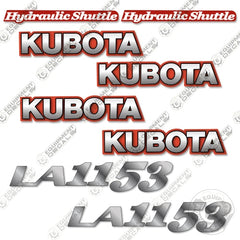 Fits Kubota LA1153 Decal Kit Tractor Front End Loader Attachment