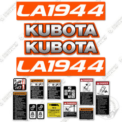 Fits Kubota LA1944 Decal Kit Tractor Front End Loader Attachment