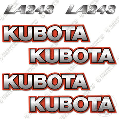 Fits Kubota LA243 Decal Kit Tractor Front End Loader Attachment