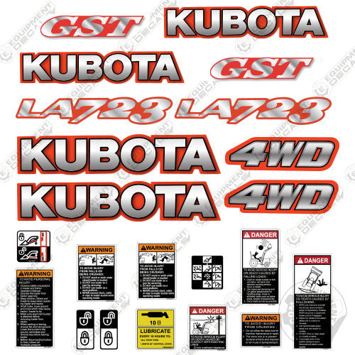 Fits Kubota LA723 Decal Kit Tractor