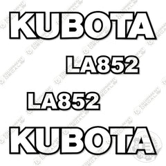 Fits Kubota LA852 Decal Kit Loader Arms