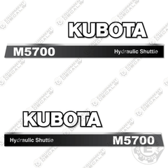 Fits Kubota M5700 Decal Kit Tractor (Hydraulic Shuttle)