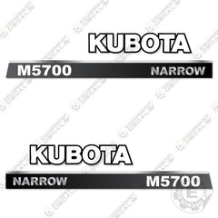 Fits Kubota M5700 Decal Kit Tractor (Narrow)