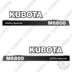 Fits Kubota M6800 Decal Kit Tractor
