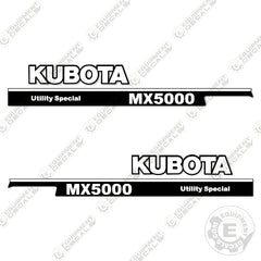 Fits Kubota MX5000 Decal Kit Tractor (Utility Special)