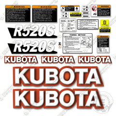 Fits Kubota R520S Decal Kit Wheel Loader