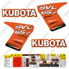 Image of Fits Kubota SVL 65-2 Skid Steer Decal Kit