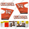 Image of Fits Kubota SVL 75 Skid Steer Decal Kit
