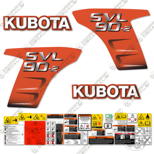Fits Kubota SVL 90-2 Decal Kit