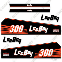 Fits LeeBoy 300 Decal Kit Roller (Black Version)