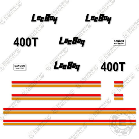 Fits LeeBoy 400T Decal Kit Roller