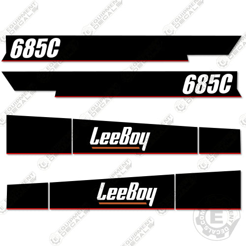 Fits LeeBoy 685C Decal Kit Motor Grader - Scraper