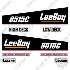 Fits LeeBoy 8515C Decal Kit Asphalt Paver