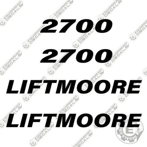 Fits Liftmoore 2700 Decal Kit Crane Truck