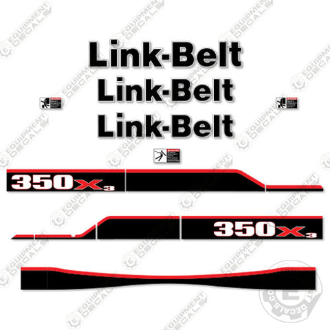 Fits Link-Belt 350X3 Decal Kit Excavator