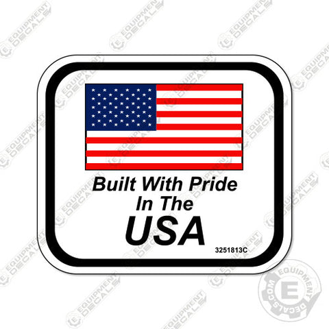 "Made in the U.S.A." Decal 3"