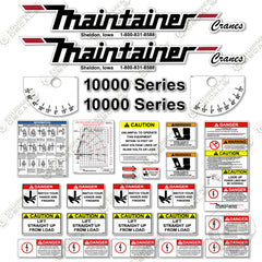 Fits Maintainer 10000 Decal Kit - Crane Safety
