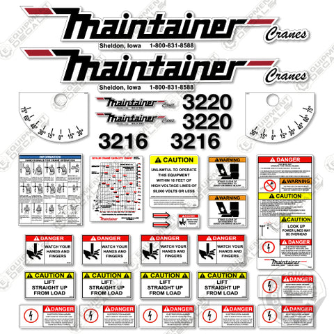 Fits Maintainer 3220 3216 Decal Kit - Safety