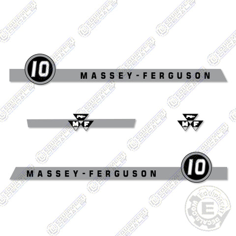 Fits Massey Ferguson 10 Tractor Decal Kit