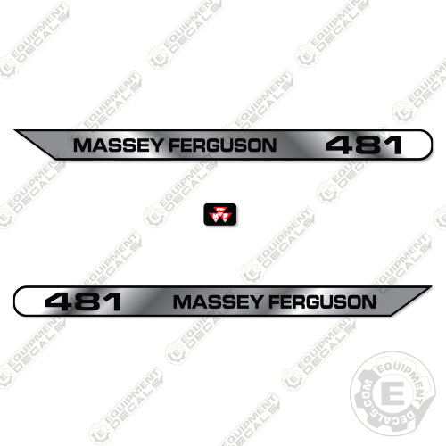 Fits Massey Ferguson 481 Decal Kit Tractor Hood