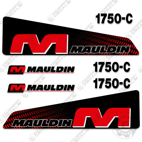 Fits Mauldin 1750C Decal Kit Asphalt Paver