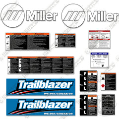 Fits Miller Trailblazer Decal Kit Generator Welder