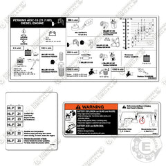 Fits Miller Big Pro 300 Warning Decals (Set of 3)