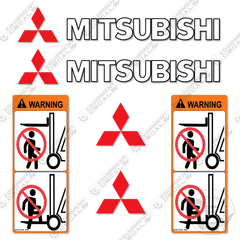 Fits Mitsubishi Forklift Decal Kit