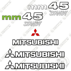 Fits Mitsubishi MM45 Standby Decal Kit Excavator