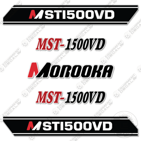 Fits Morooka MST-1500VD (Style 2) Decal Kit Rubber Track Dump Truck Carrier