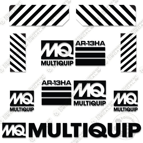 Fits Multiquip AR-13HA Decal Kit Roller
