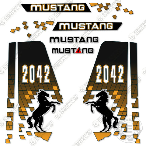 Fits Mustang 2042 Decal Kit Skid Steer