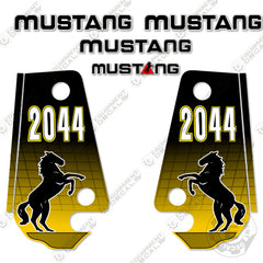Fits Mustang 2044 Decal Kit Skid Steer (2002 STRAIGHT VERSION)