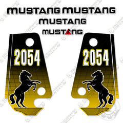 Fits Mustang 2054 Decal Kit Skid Steer (2002 STRAIGHT VERSION)
